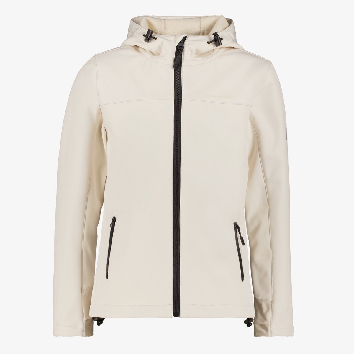 Mountain Peak kinder softshell jas wit - Maat 134/140