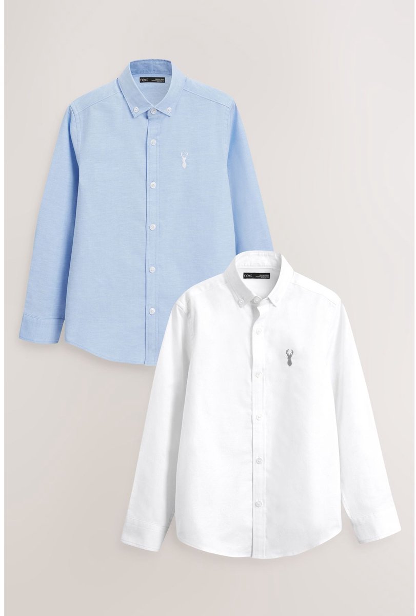 Next - Jongens - Oxford overhemd - Blauw