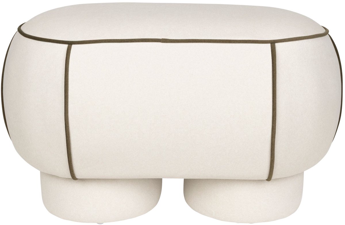 Housecraft Living Marina Bank Ovaal 77,5 cm Wit