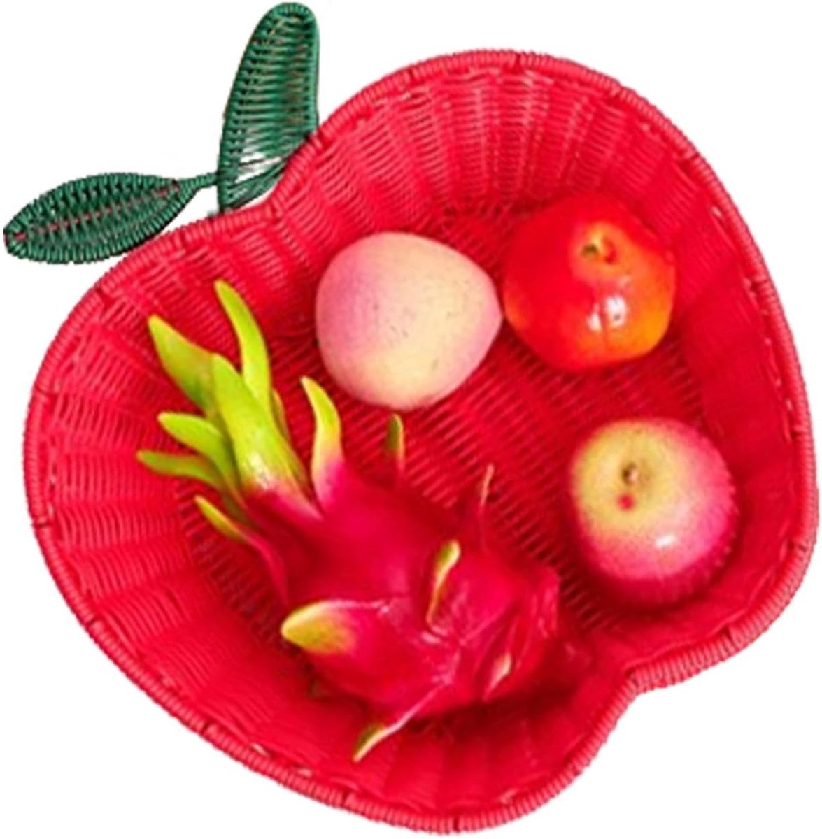 Broodmandje - Decoratieve mand - Fruit en brood - Handgemaakt design - 27x21x10 cm - L