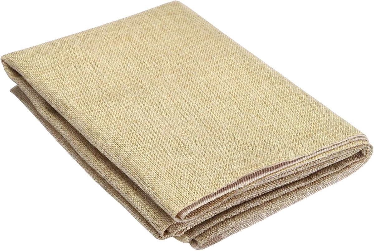 Luidsprekerdoek Netstof - Akoestisch Doek - Luidsprekers Afdekken - Stofdicht Akoestisch Materiaal - 100x150 cm - Lichtgeel