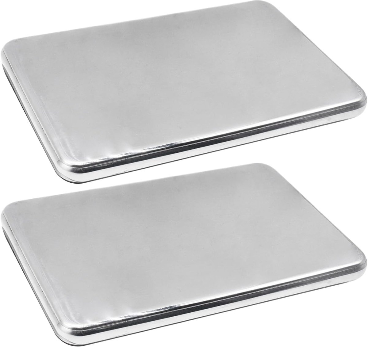 Roestvrijstalen Koelblokken - Ijsblokjeshouder Herbruikbaar - Eten Koel Houden - Compacte Roestvrijstalen Behuizing - 176 x 116 cm - Zilver