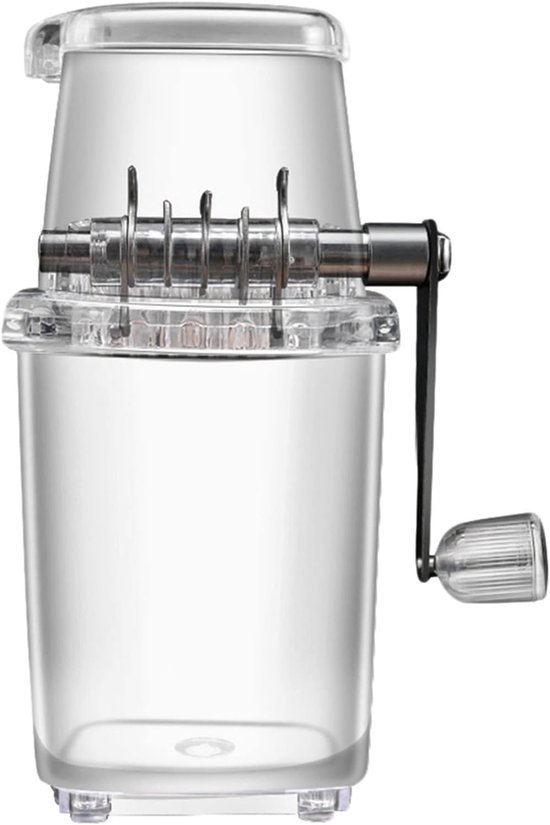 Universele draagbare ijsvergruizer | Handmatig aangedreven ijsvergruizer, niet-elektrische smoothie maker voor thuisgebruik, met roestvrijstalen messen, vergruist snel ijs