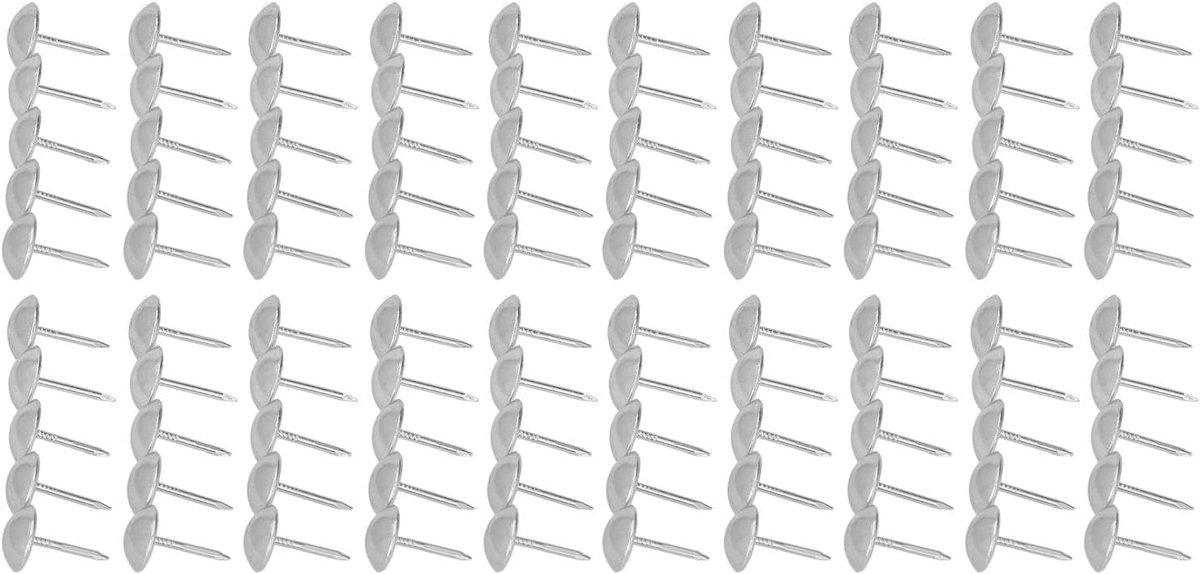Bekleding Tacks - Decoratieve Spijkers - Meubelprojecten Afwerken - Duurzaam Koolstofstaal - 11x16mm - Antiek Zilver