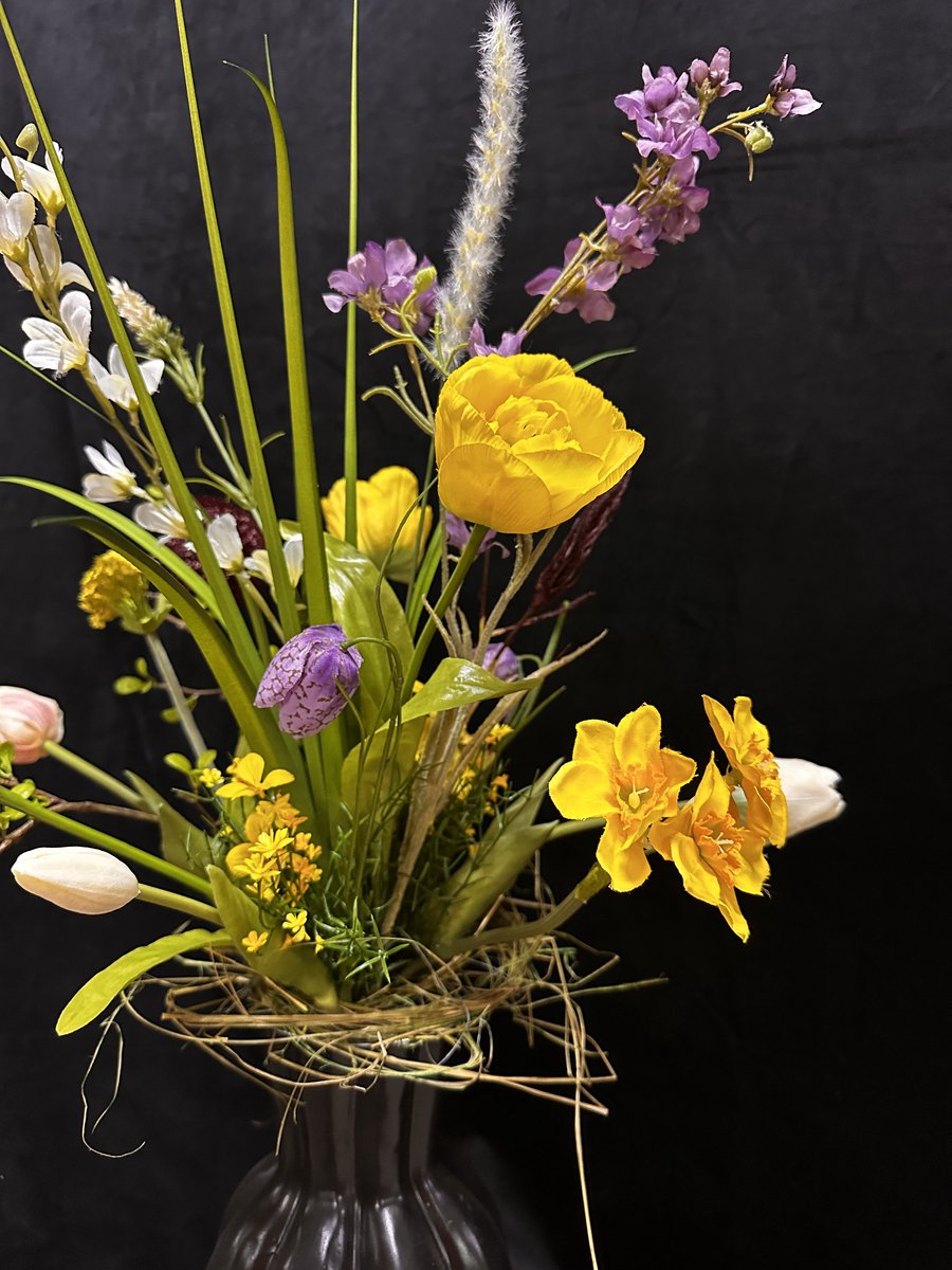 Seta Fiori - Tulpen boeket geel - 60cm