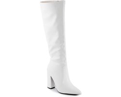 Dames Laarzen - Kniehoge Laars - Mode Statement - Puntige Neus - Hoge Hak
