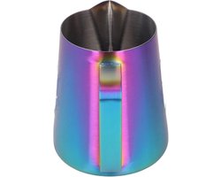 Opschuimkan Roestvrij - Melkbeker Staal - Koffie Maken - Eagle Uitloop - 420 Ml - Colorfull