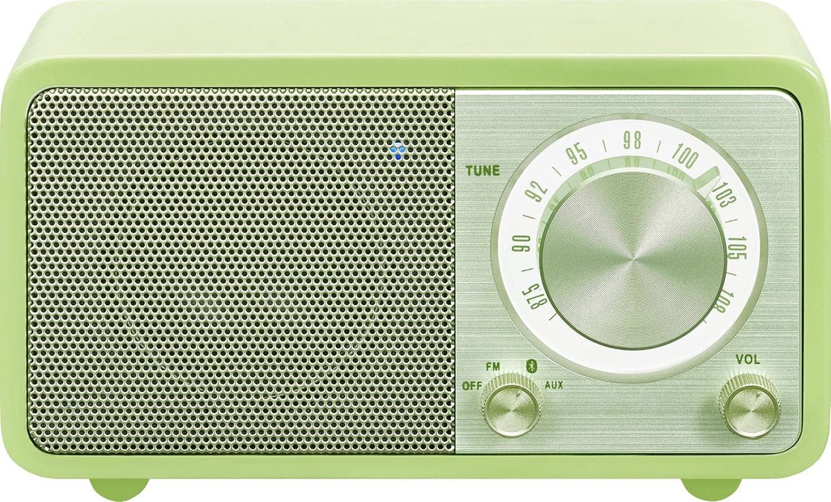 Draagbare Desktopradio - Retro Radio - Muziek Luisteren - Behuizing van echt hout - 75 x 117 x 67 cm