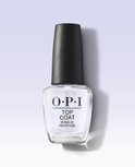 O.P.I. Top Coat flesje met zwarte dop en de tekst 'Vernis de Protection'.