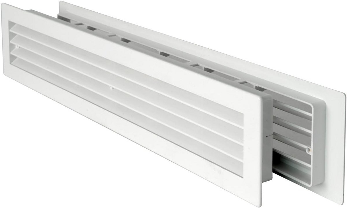 Rechthoekig Ventilatierooster van Kunststof 480 x 98 mm - Uittrekbaar en Duurzaam