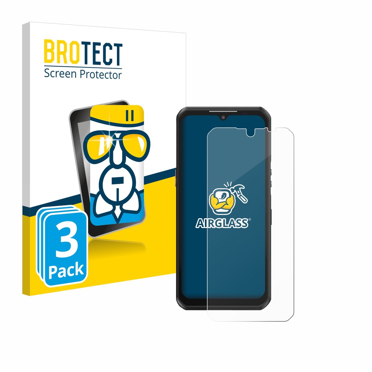 Screenprotector 3 Stuks voor Oukitel WP39 Beschermglas transparant