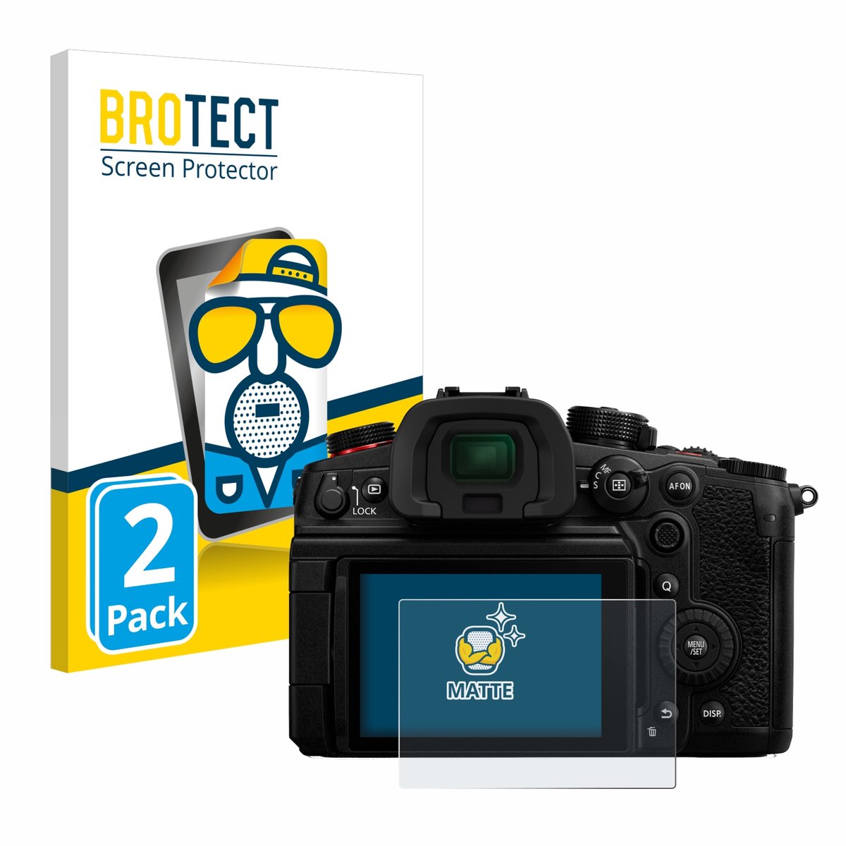 BROTECT - Screenprotector voor Panasonic Lumix DC-GH6 - Folie Beschermfolie matte 2 Stuks