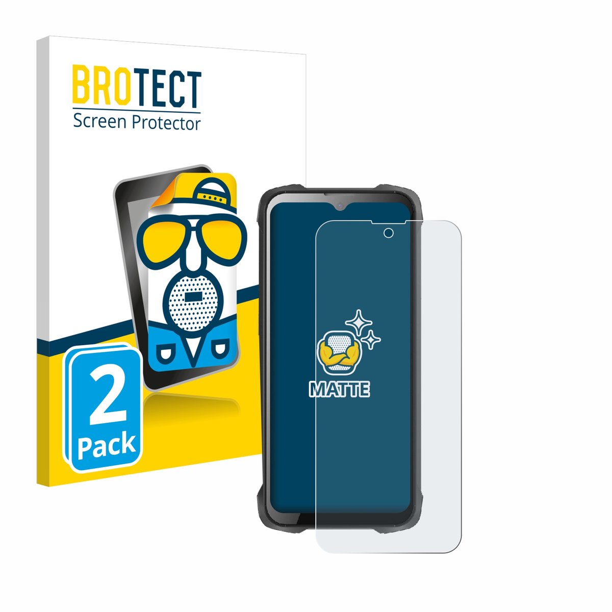 BROTECT - Screenprotector voor Cubot King Kong 9 - Folie Beschermfolie matte 2 Stuks