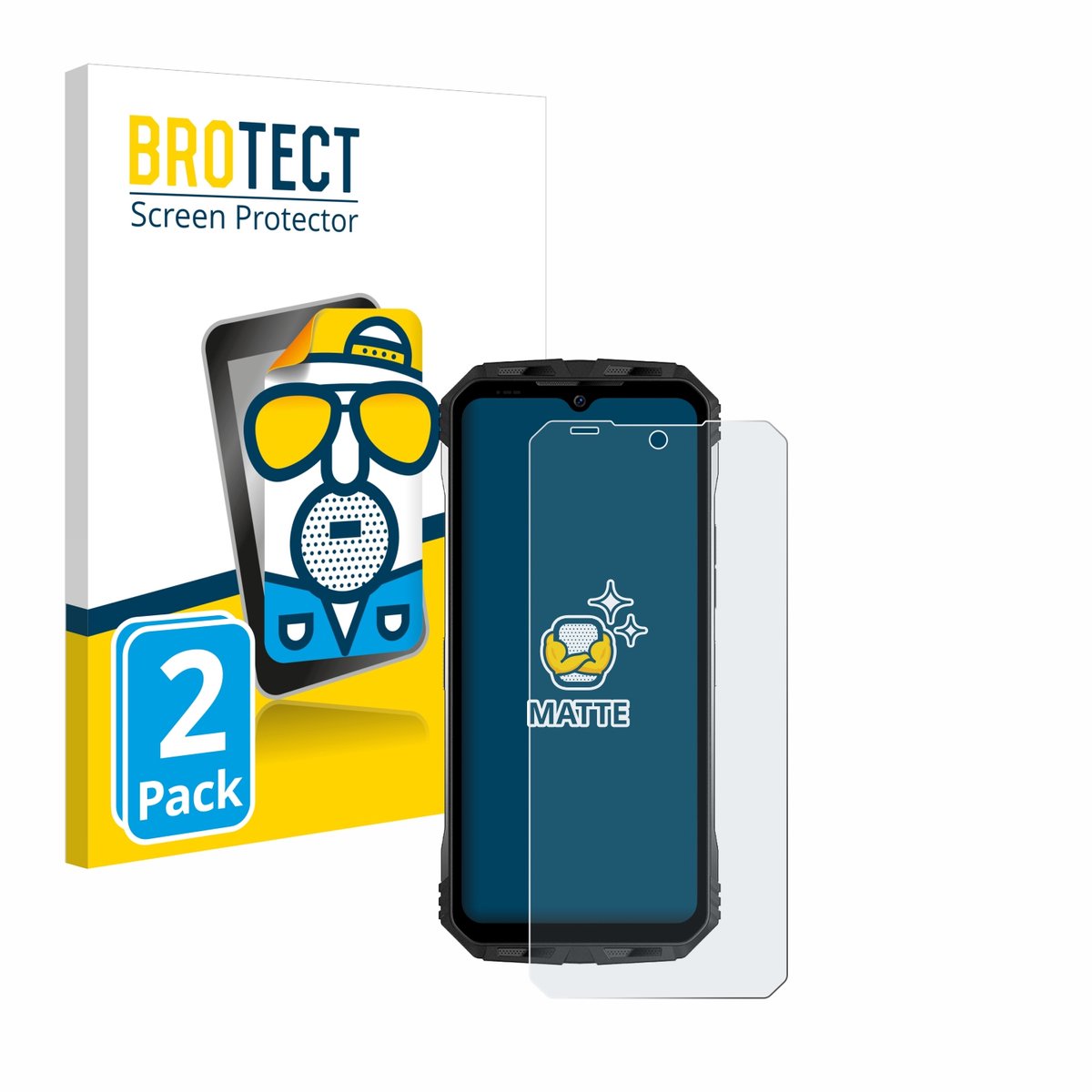 BROTECT - Screenprotector voor Doogee S100 - Folie Beschermfolie matte 2 Stuks