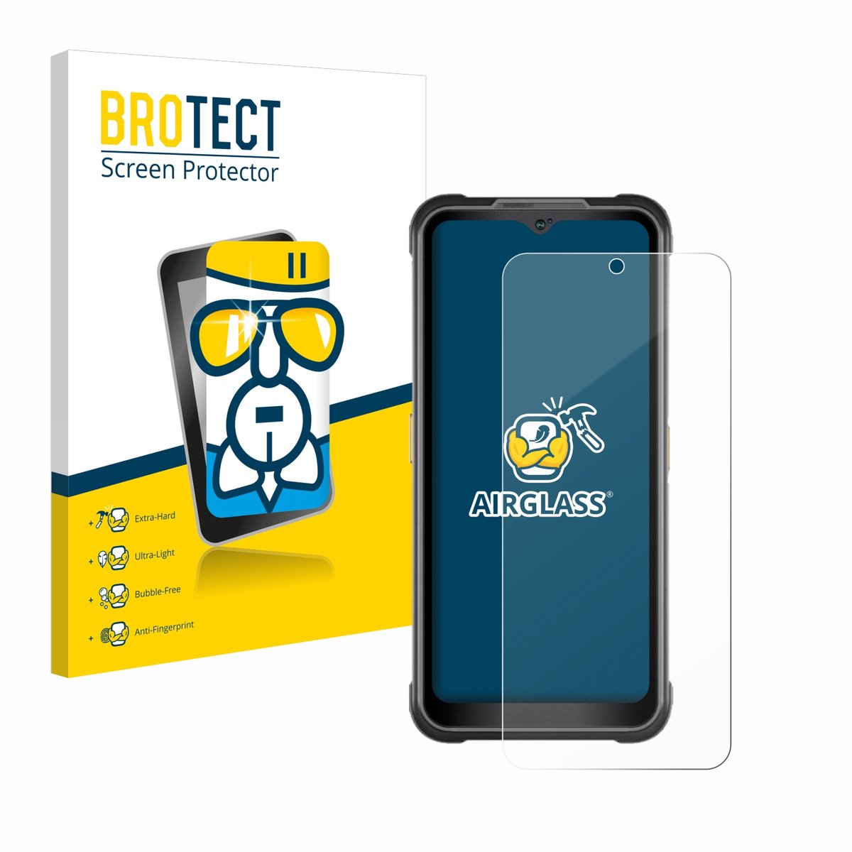 Screenprotector voor AGM G2 Guardian Beschermglas transparant