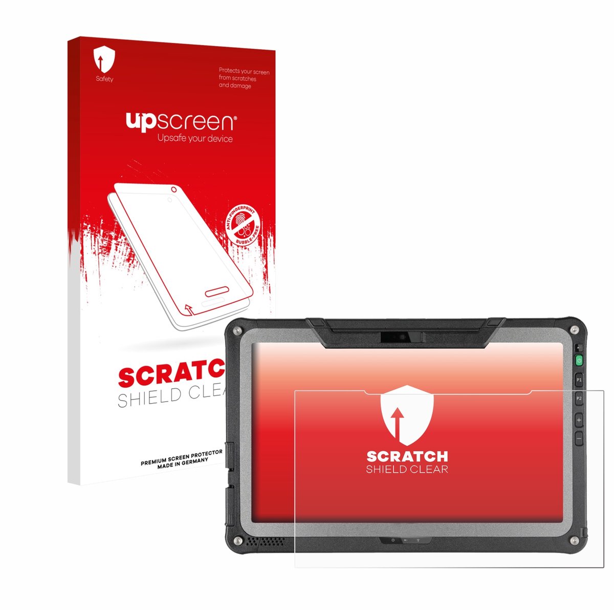 upscreen - Screenprotector voor Getac F110 G7 - Folie Beschermfolie transparant