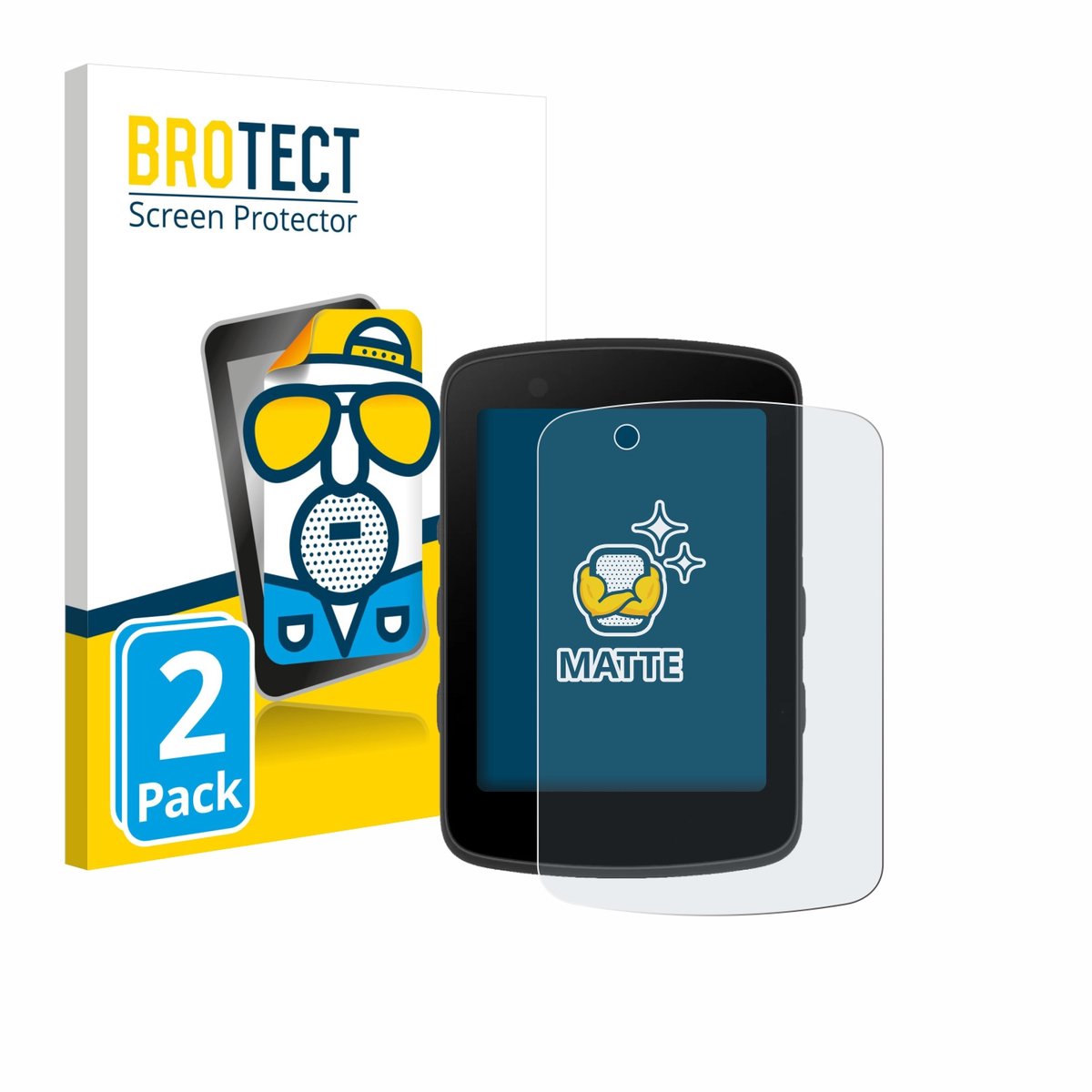 BROTECT - Screenprotector voor Bryton Rider 550 - Folie Beschermfolie matte 2 Stuks