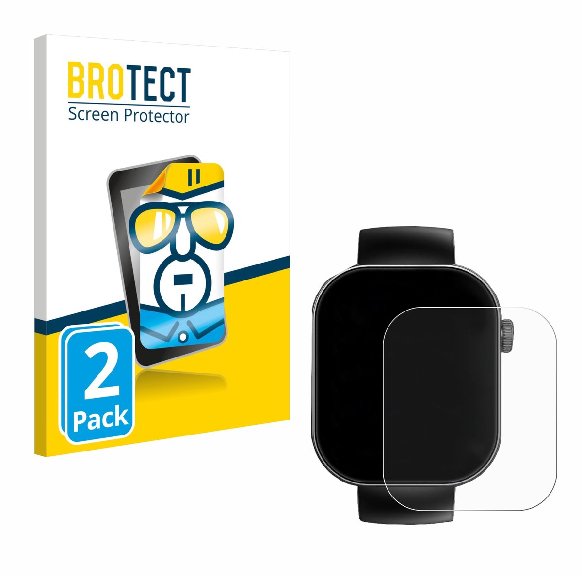 BROTECT - Screenprotector voor Cillso T80 2.01" - Folie Beschermfolie transparant 2 Stuks