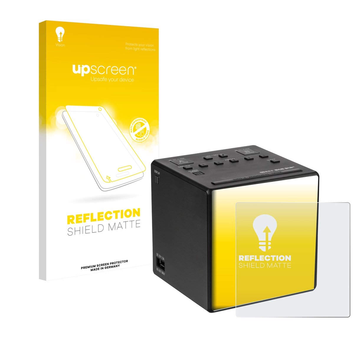 upscreen - Screenprotector voor Sony XDR-C1DBP - Folie Beschermfolie anti glare matte