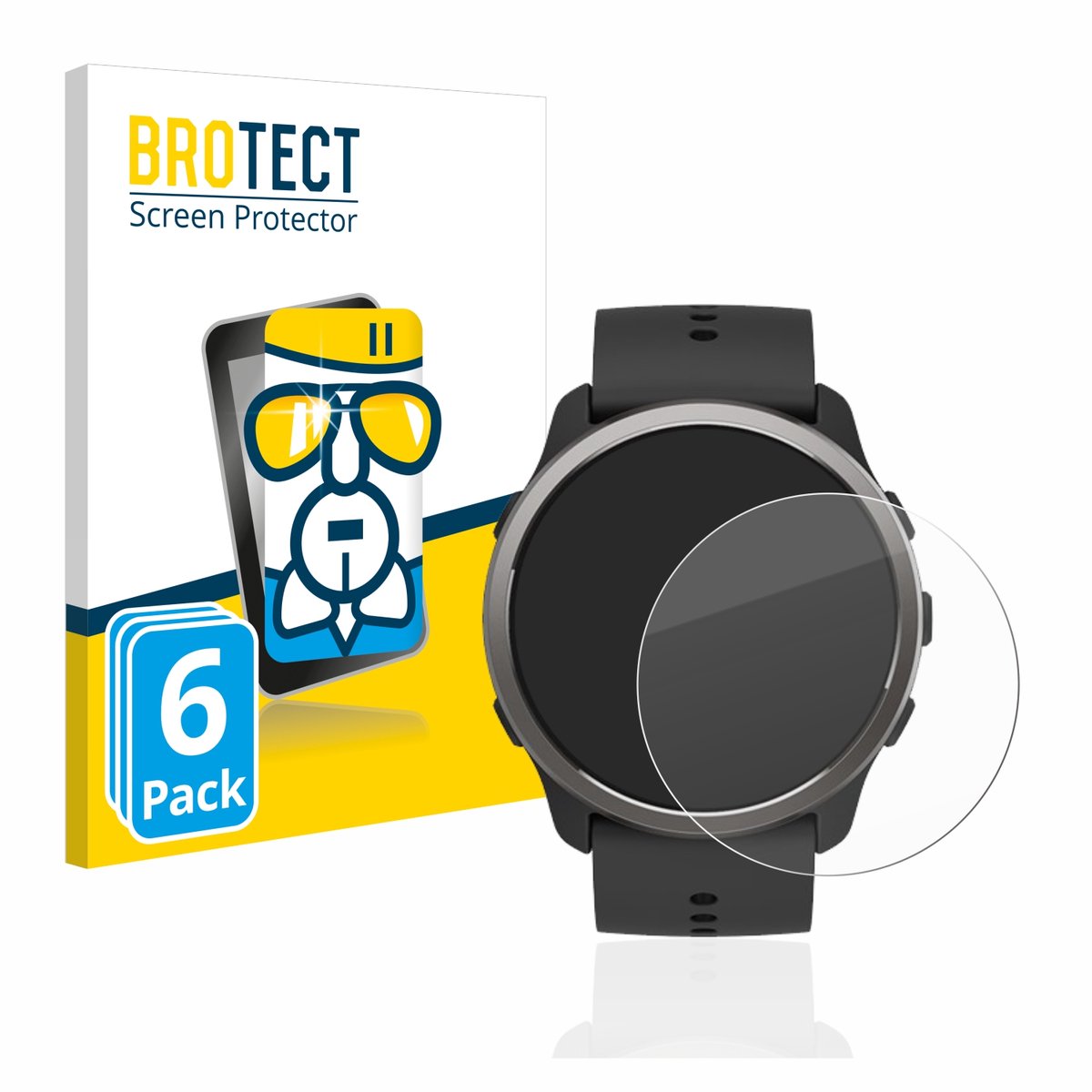 Screenprotector 6 Stuks voor Suunto 5 Peak Beschermglas transparant