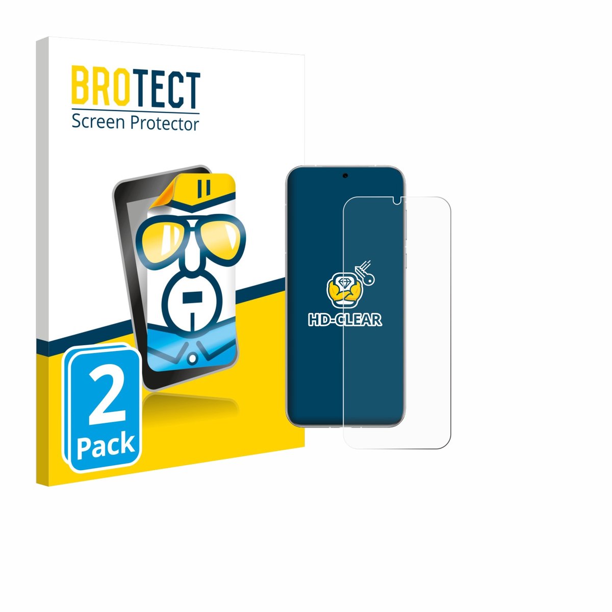 BROTECT - Screenprotector voor Huawei Pura 80 Ultra - Folie Beschermfolie transparant 2 Stuks