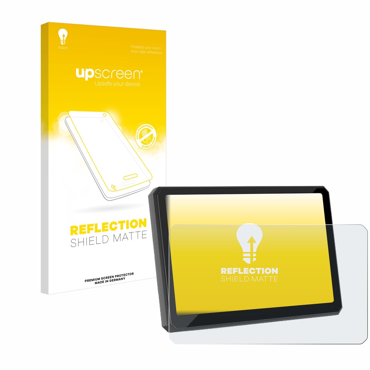 upscreen - Screenprotector voor Carpuride W702BS 7" - Folie Beschermfolie anti glare matte