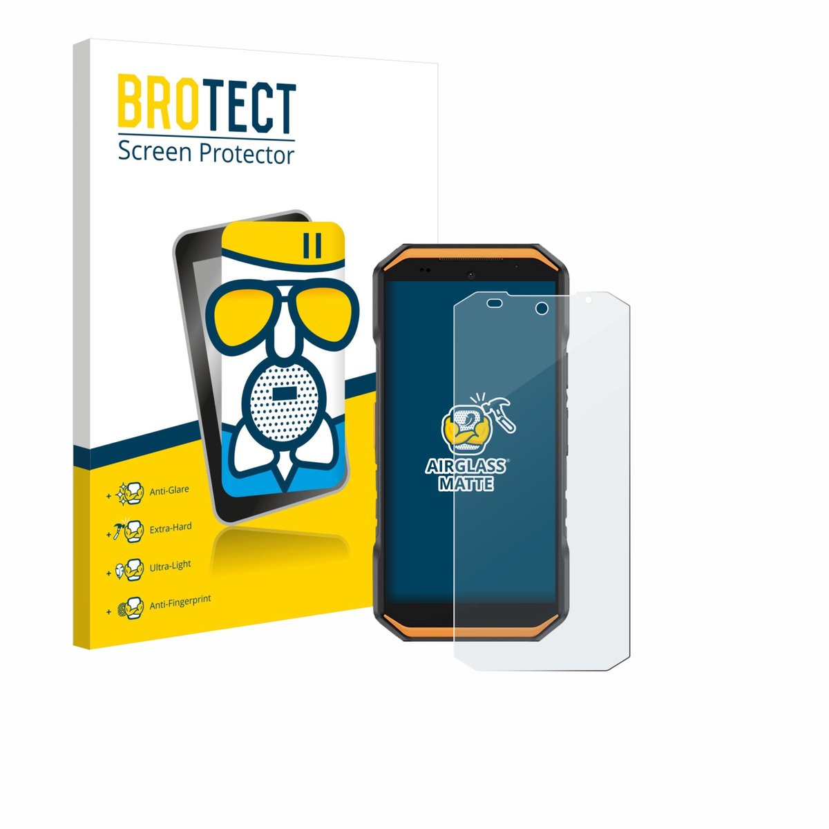 BROTECT - Screenprotector voor Ulefone Armor X32 - Folie Beschermfolie Beschermglas matte