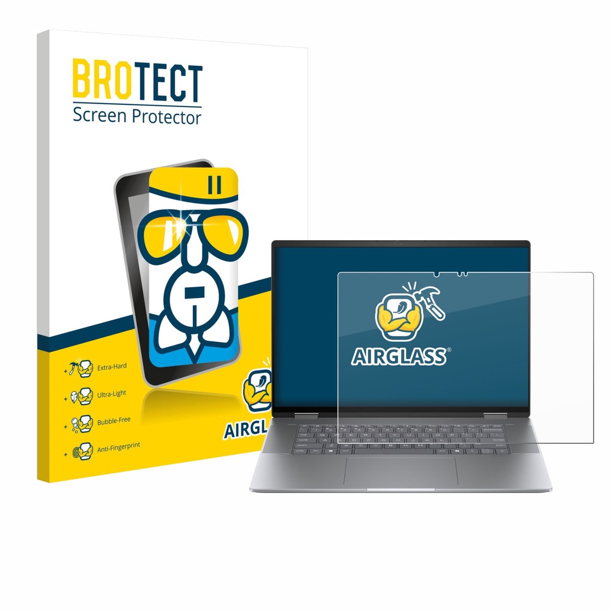 Screenprotector voor HP Envy x360 2-in-1 16 Beschermglas transparant