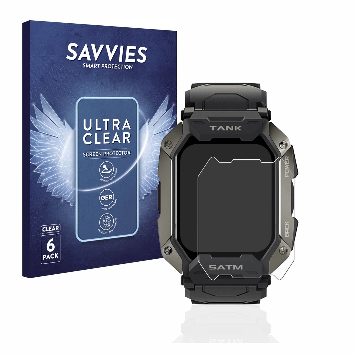 Savvies - Screenprotector voor Kospet Tank M1 - Folie Beschermfolie transparant 6 Stuks