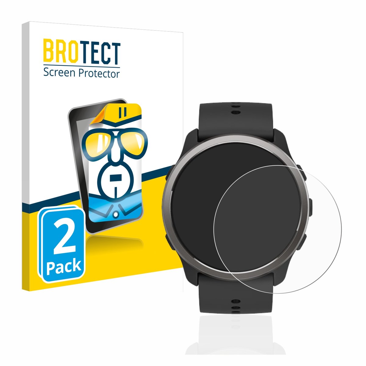 BROTECT - Screenprotector voor Suunto 5 Peak - Folie Beschermfolie transparant 2 Stuks
