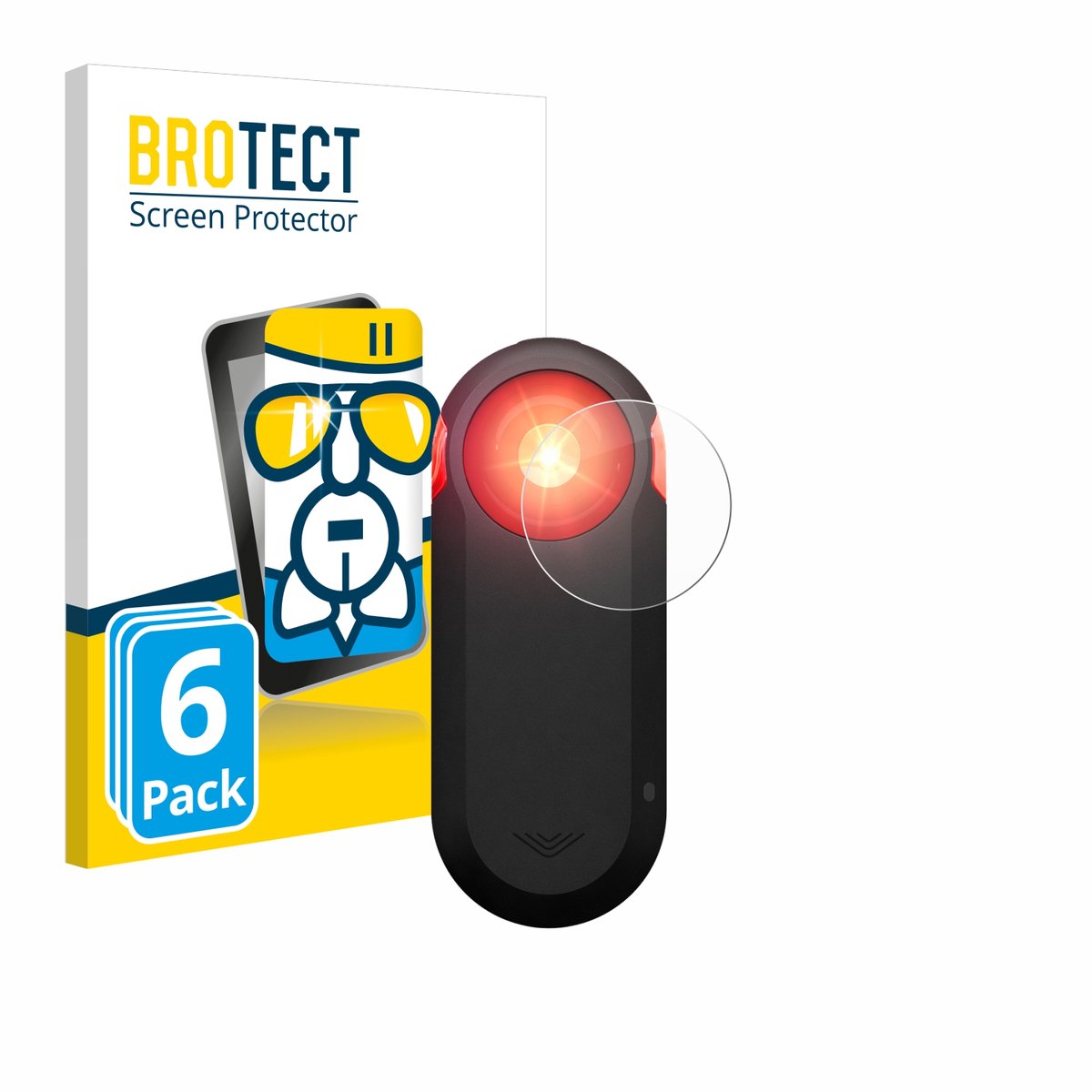 Screenprotector 6 Stuks voor Garmin Varia RTL516 Beschermglas transparant