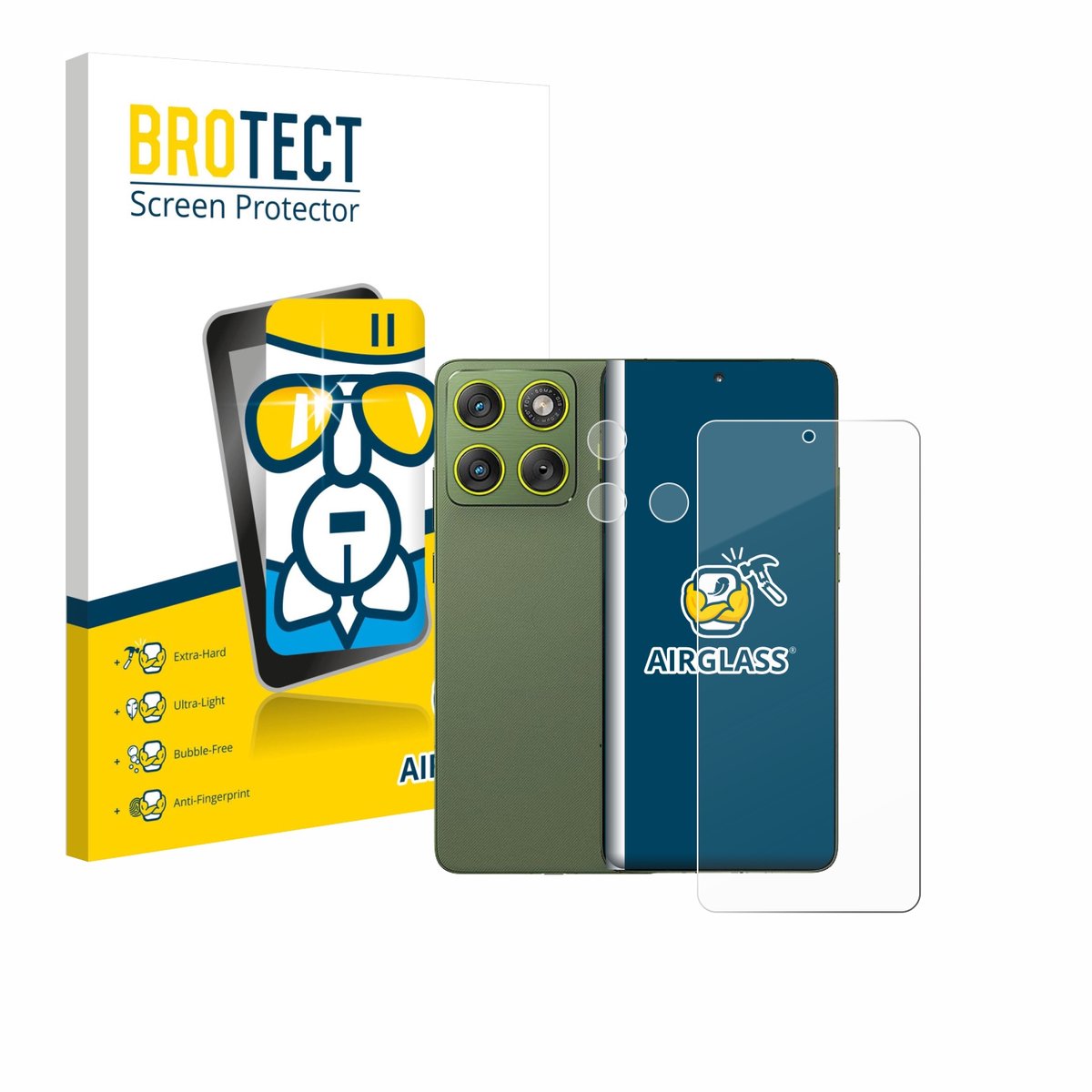 Screenprotector voor Motorola Edge 70 (Voor+Camera) Beschermglas transparant