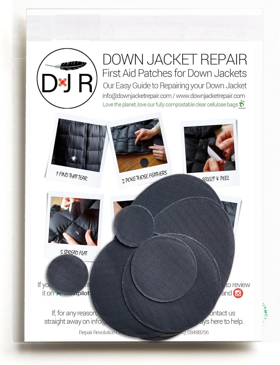 Zelfklevende Reparatiepatches Donsjack en Slaapzak - Waterdicht Nylon