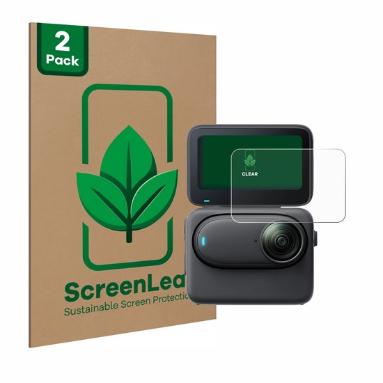 ScreenLeaf - Film de protection d'écran pour Insta360 Go 3S - Film de protection d'écran durable Film de protection transparent (2 pièces)