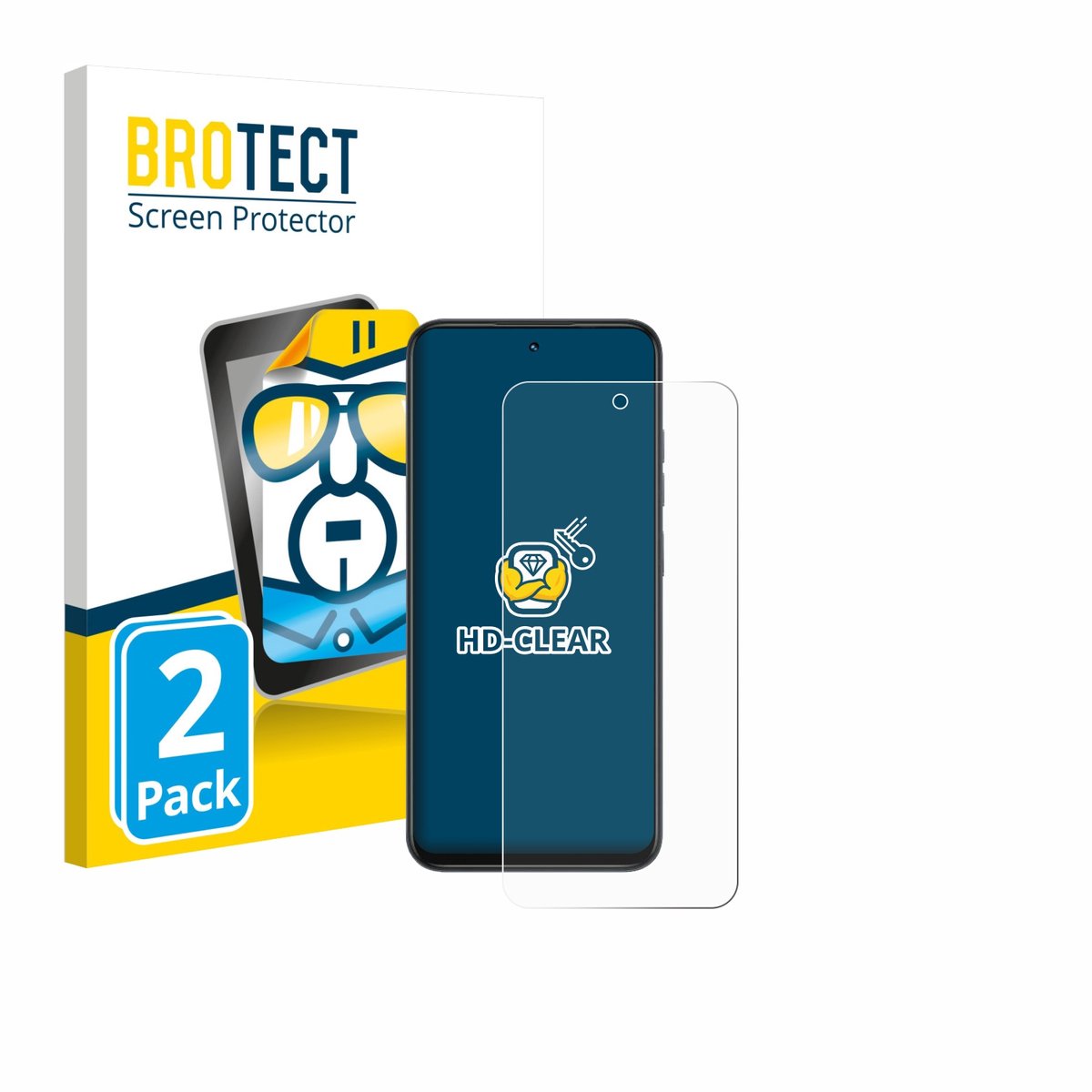 BROTECT - Screenprotector voor Infinix Smart 10 - Folie Beschermfolie transparant 2 Stuks