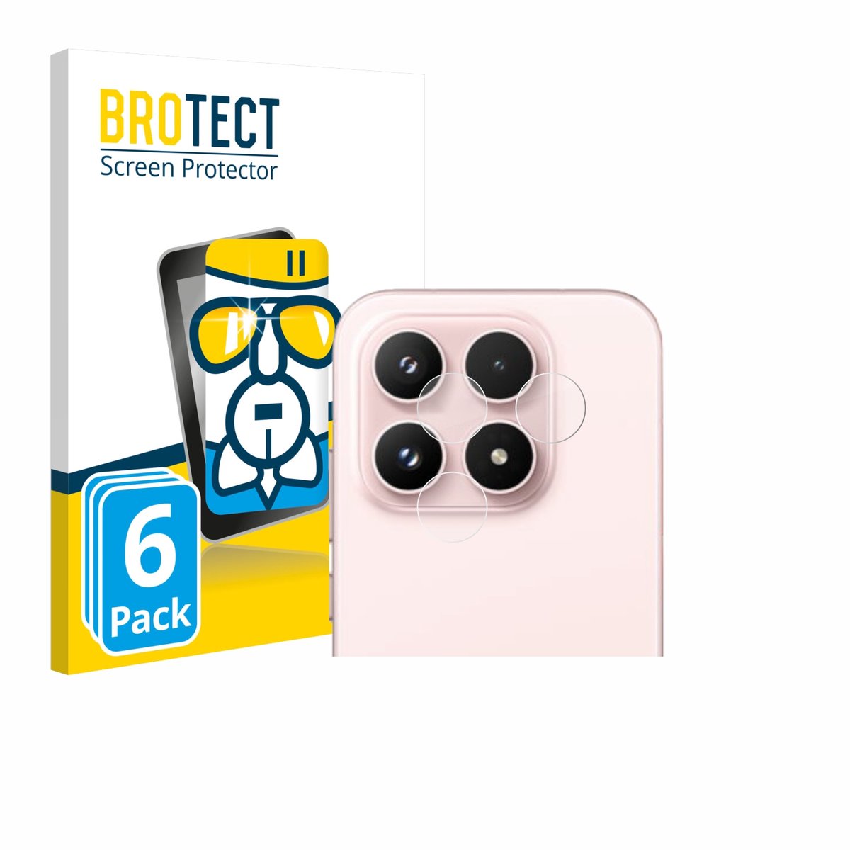 Screenprotector 6 Stuks voor Xiaomi 17 (ALLEEN Camera Lens) Beschermglas transparant