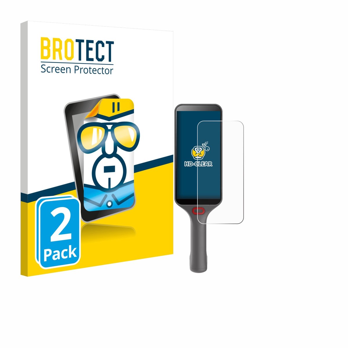 BROTECT - Screenprotector voor Honeywell CS32 - Folie Beschermfolie transparant 2 Stuks