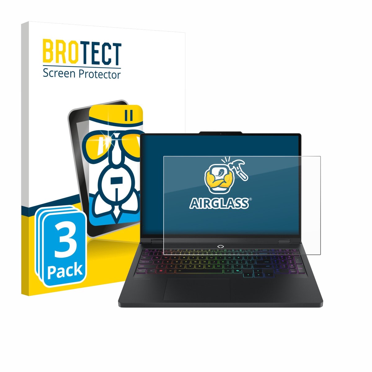 Screenprotector 3 Stuks voor Lenovo Legion Pro 5 Gen 10 16" Beschermglas transparant