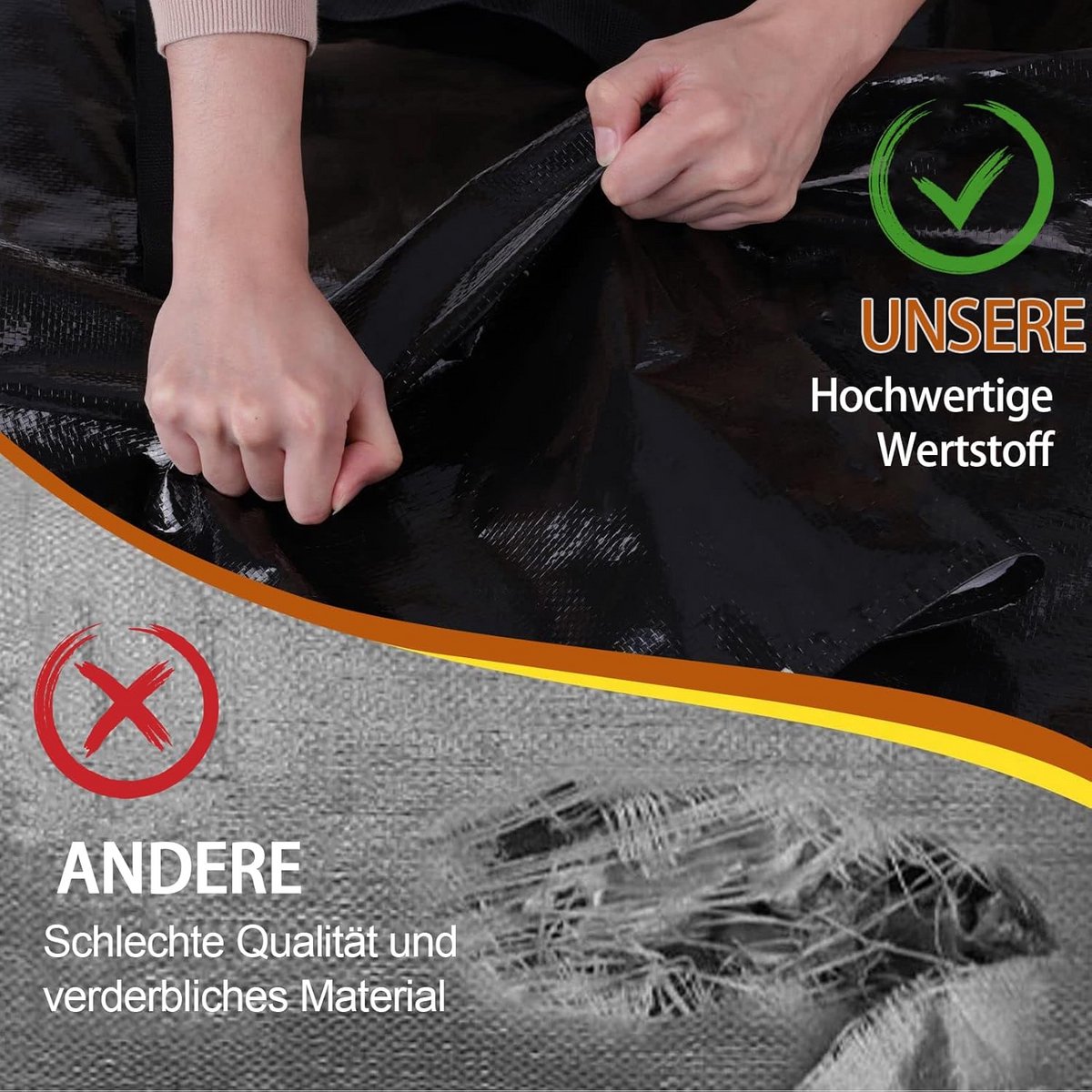 Extra Grote Opbergzakken (4 stuks) met Handvatten voor Verhuizing en Opslag