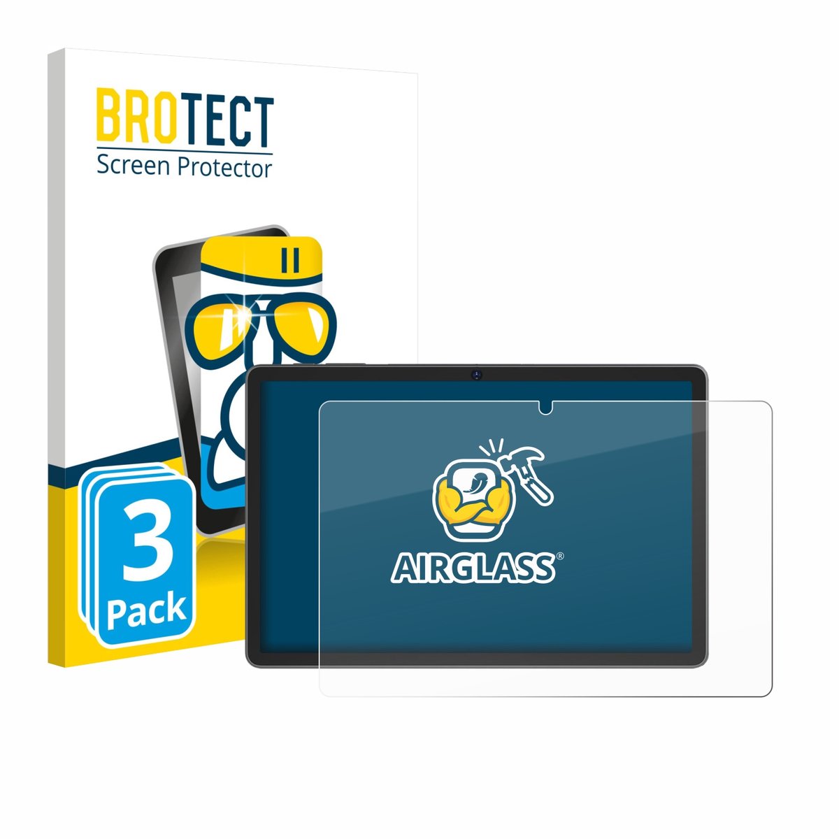Screenprotector 3 Stuks voor Tabwee T615 11" Beschermglas transparant