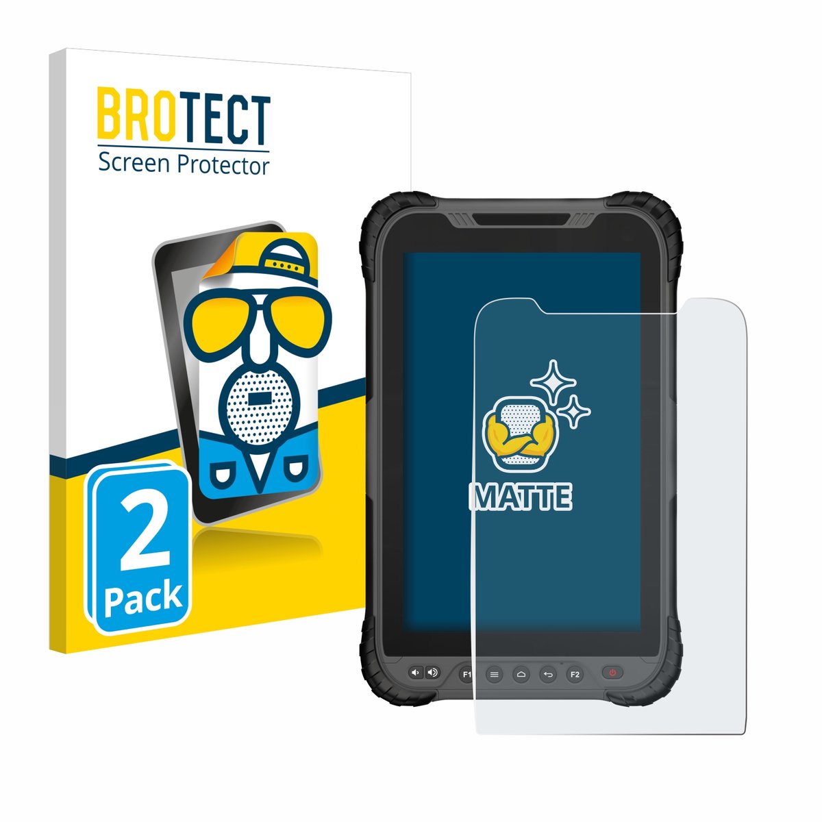 BROTECT - Screenprotector voor GeoMax Zenius 800 - Folie Beschermfolie matte 2 Stuks