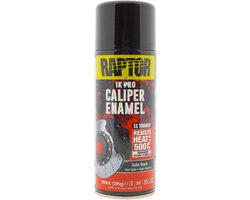 Raptor Caliper Enamel - Remklauw Verf ZWART ZIJDEGLANS spuitbus 400ml