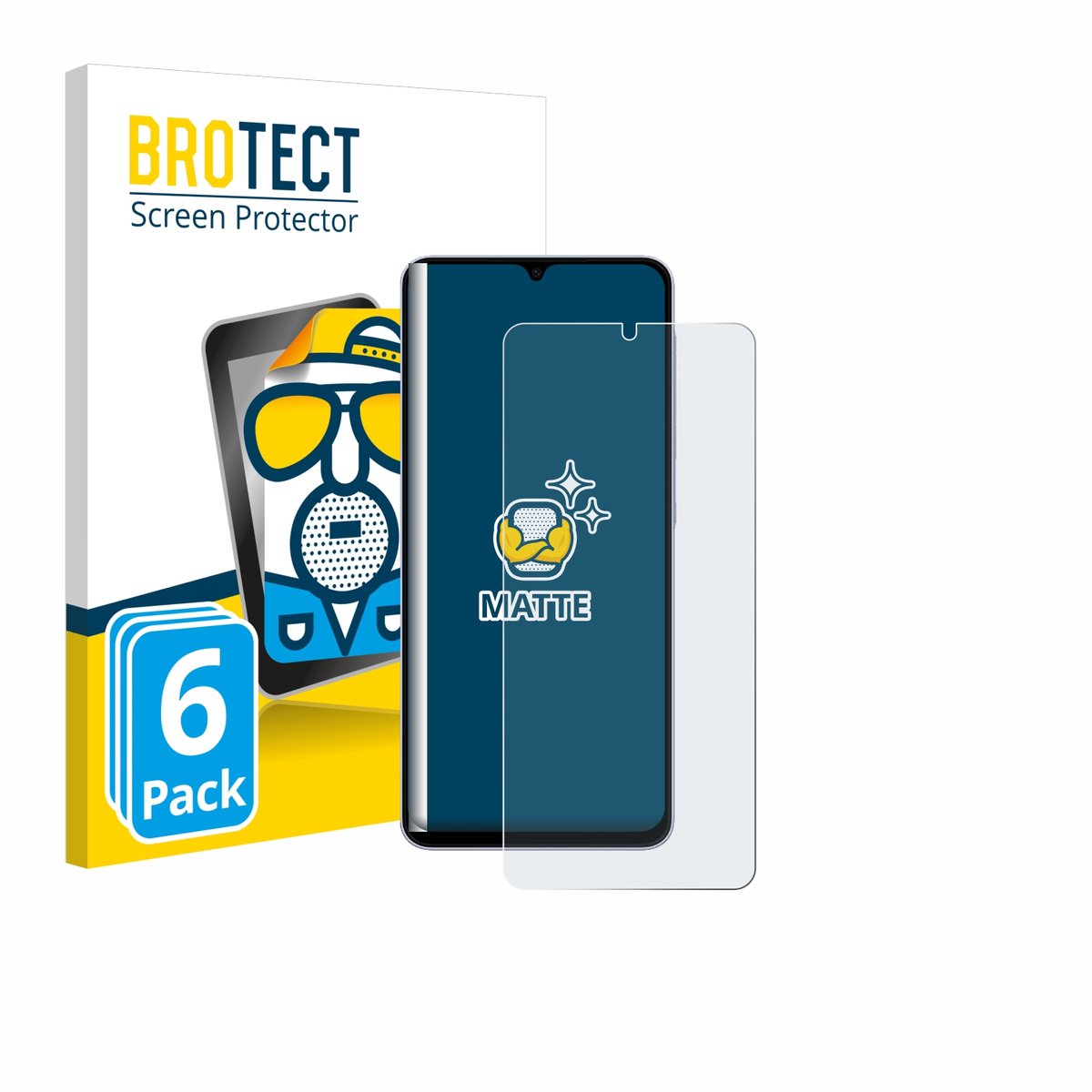 BROTECT - Screenprotector voor Samsung Galaxy A07 - Folie Beschermfolie matte 6 Stuks