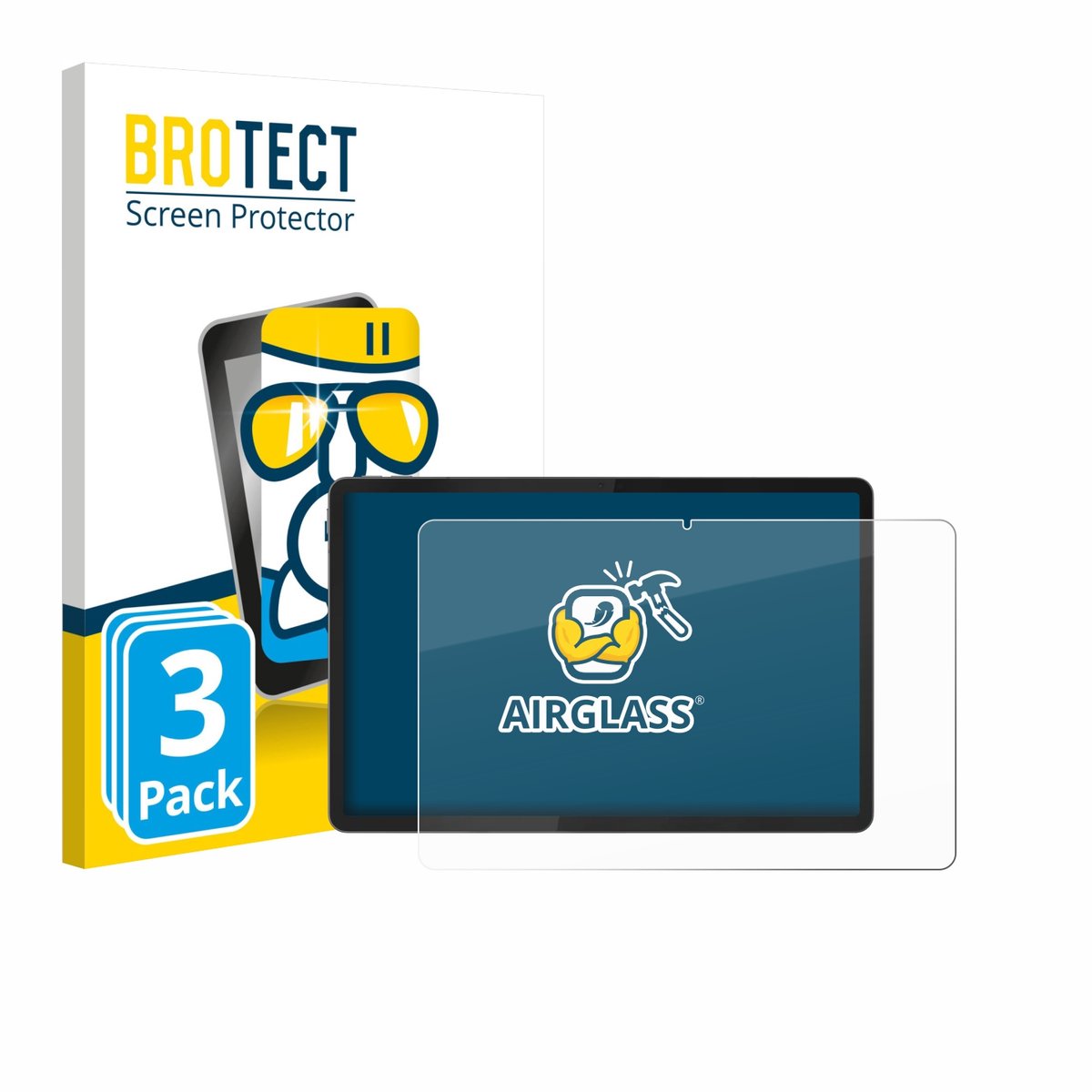 Screenprotector 3 Stuks voor Lenovo Idea Tab Plus 12.1" Beschermglas transparant
