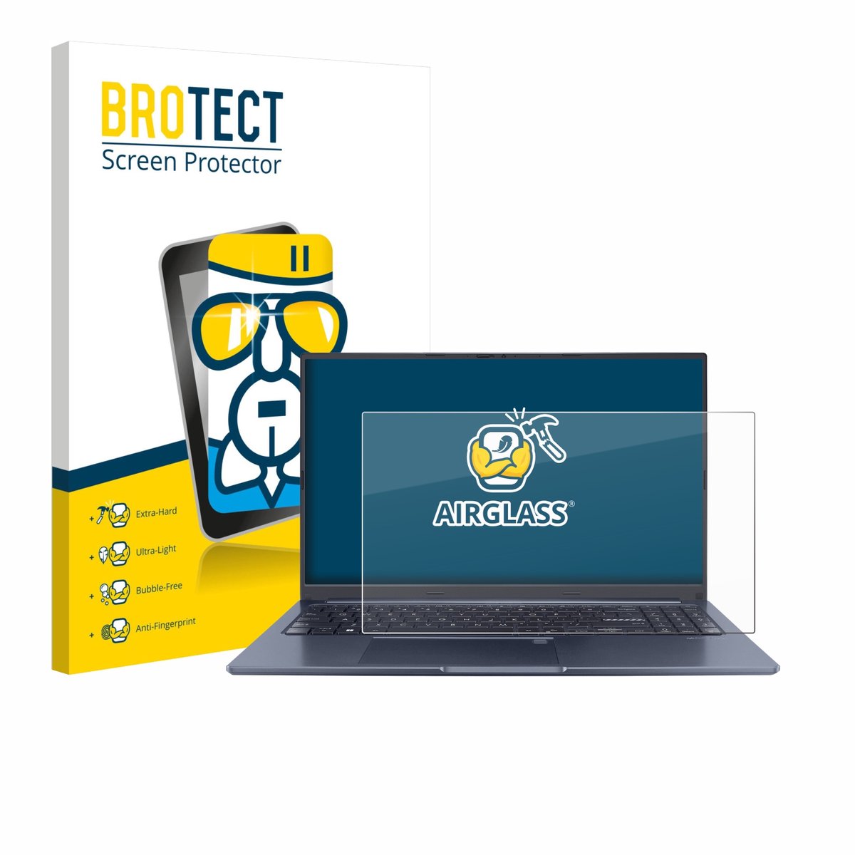 Screenprotector voor ASUS Vivobook 15X OLED M1503QA Beschermglas transparant