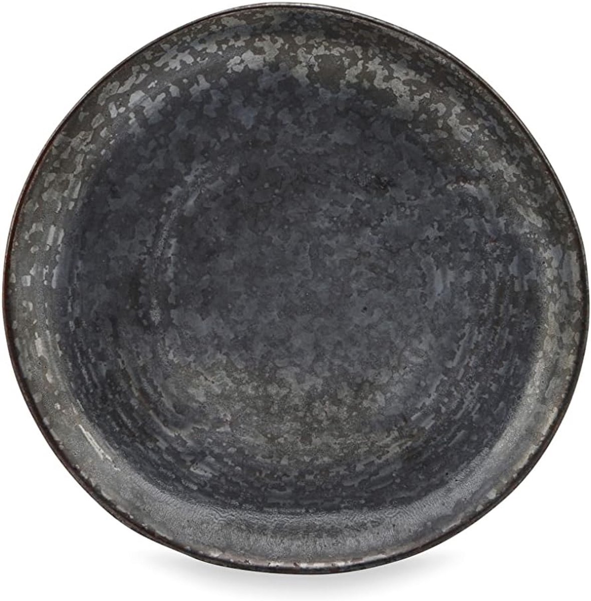 Zwart Aardewerk Bord Pion Klein Serveerbord Dessertbord Deens Design 16,5 cm