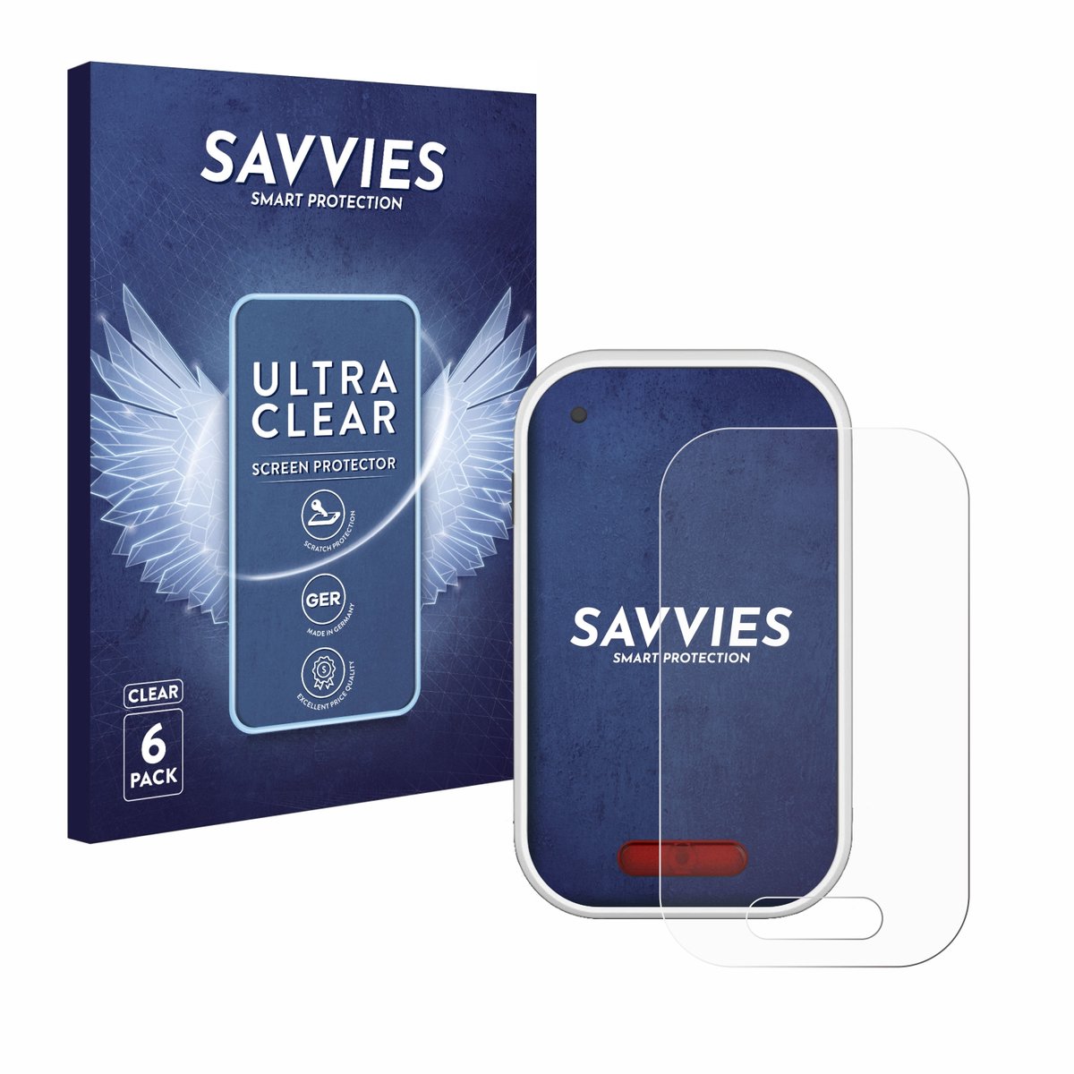 Savvies - Screenprotector voor Polar V650 - Folie Beschermfolie transparant 6 Stuks