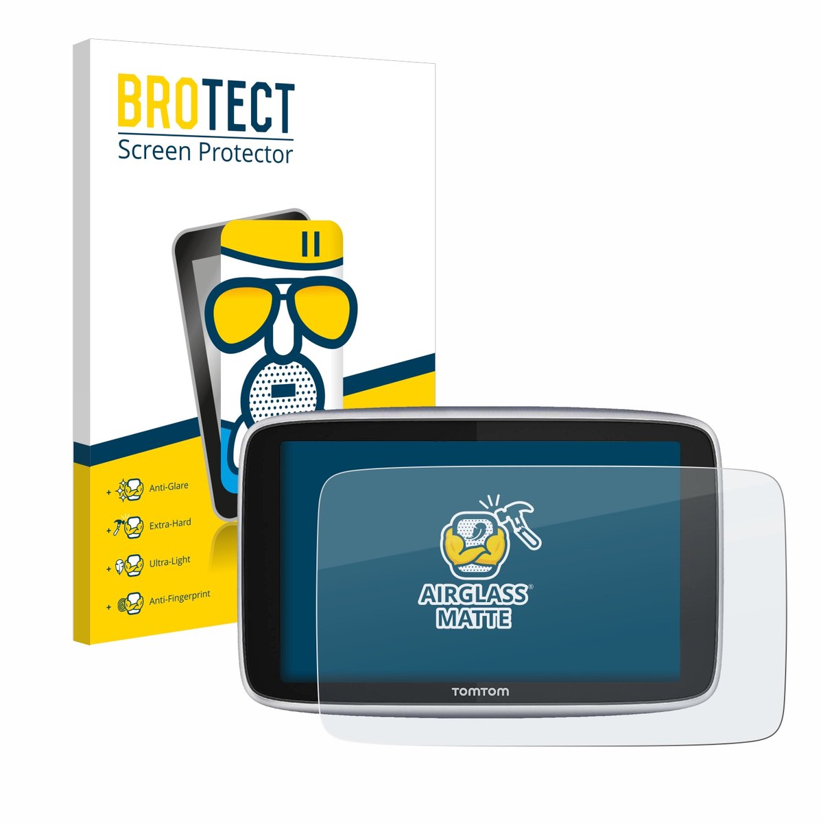 BROTECT - Screenprotector voor TomTom GO Premium X / TomTom GO Premium (6") - Folie Beschermfolie Beschermglas matte