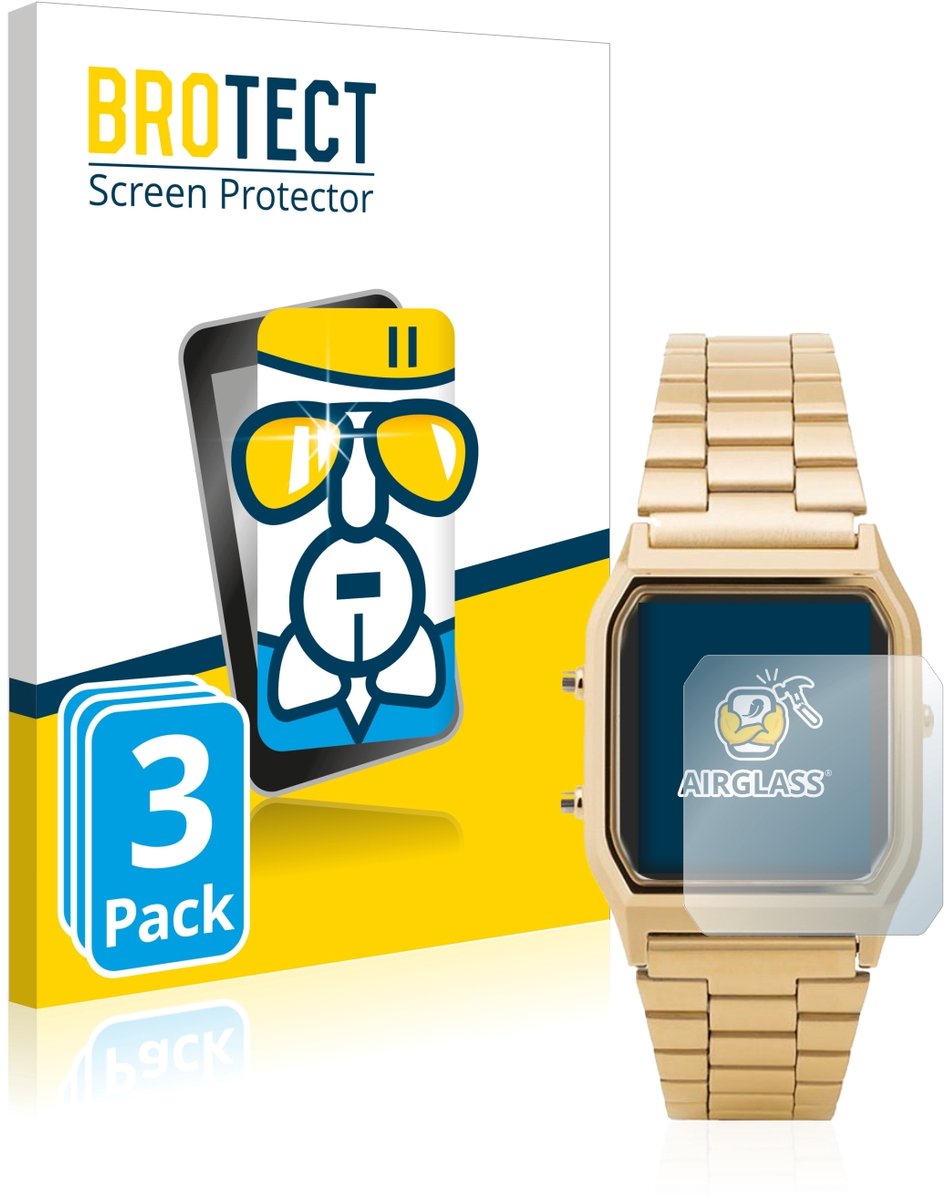Screenprotector 3 Stuks voor Casio AQ-230GA Beschermglas transparant
