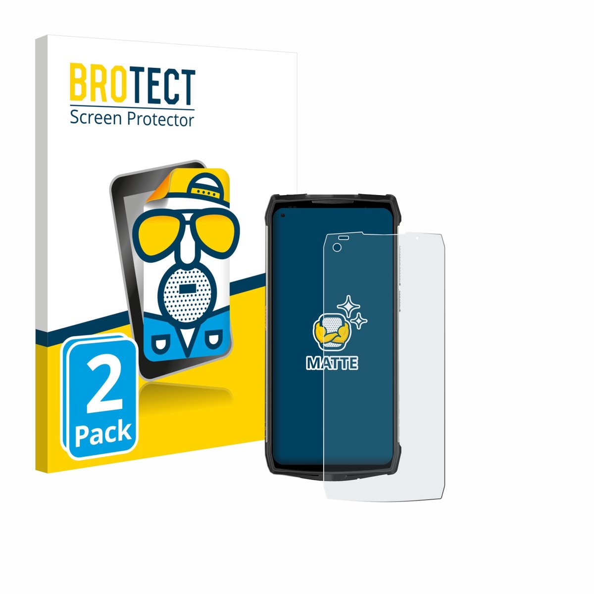 BROTECT - Screenprotector voor Ulefone Power Armor 13 - Folie Beschermfolie matte 2 Stuks
